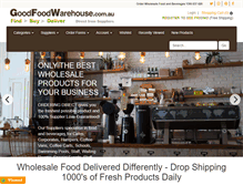 Tablet Screenshot of goodfoodwarehouse.com.au
